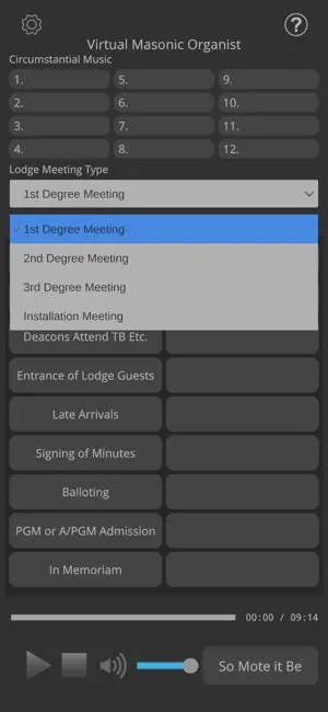Virtual Masonic Organist screenshot 2
