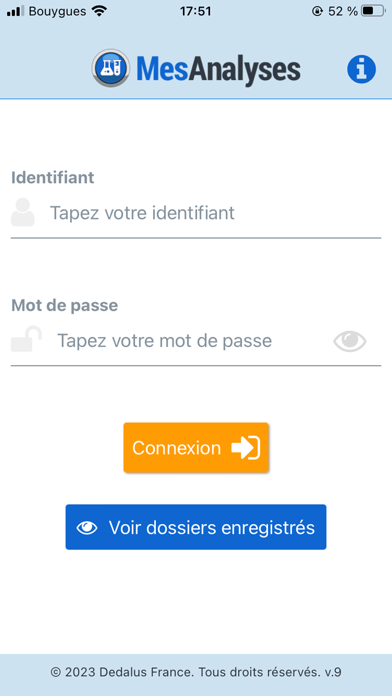 Screenshot #1 pour Mes Analyses