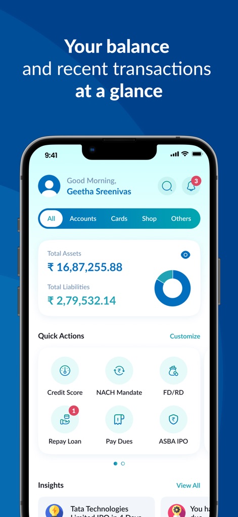 IOB Connect-Mobile Banking App - Finance App | MWM