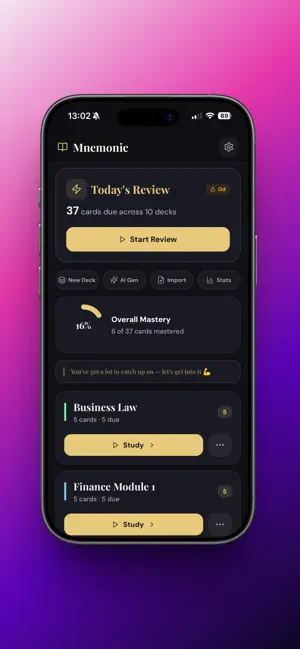 Mnemonic: Flashcard AI Maker screenshot 1