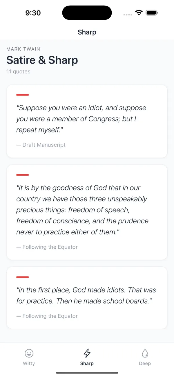 #2. Twain Quotes (iOS) 게시자: Charles Denison