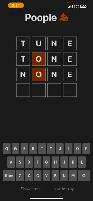 Poople - Daily Word Game screenshot 1