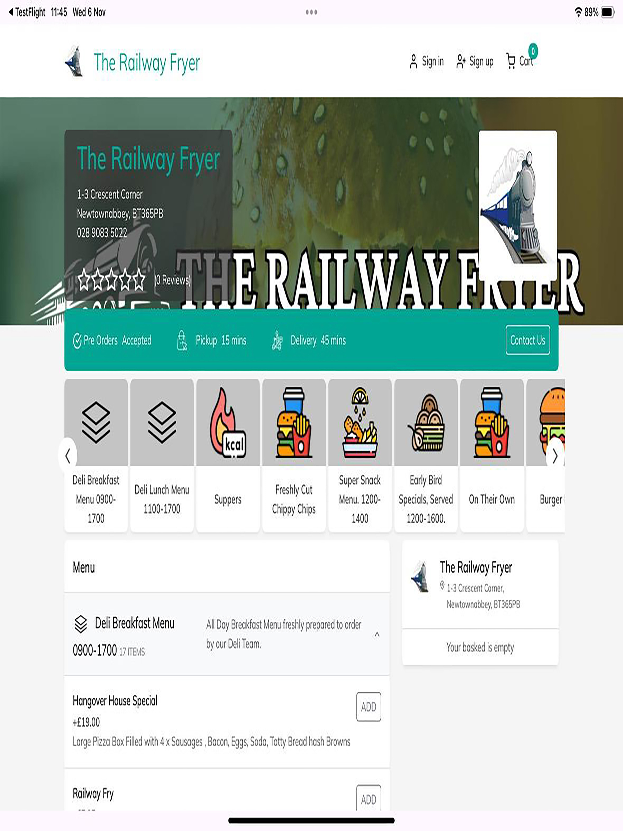 Railway Fryer