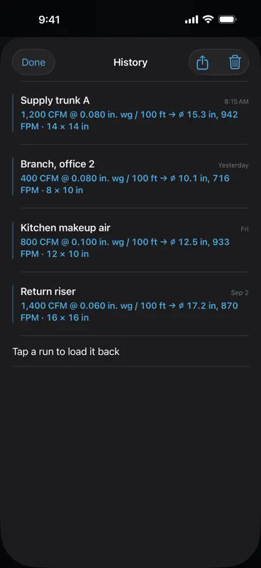 DuctRule: HVAC Duct Sizing screenshot 4 of 5