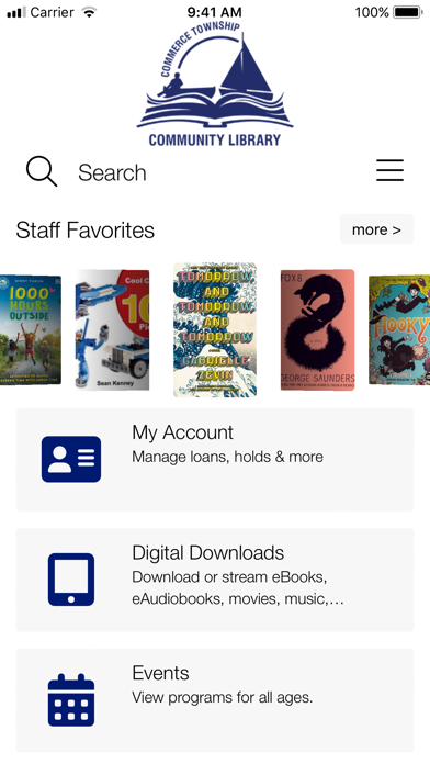 Commerce Twp Community Library Screenshot