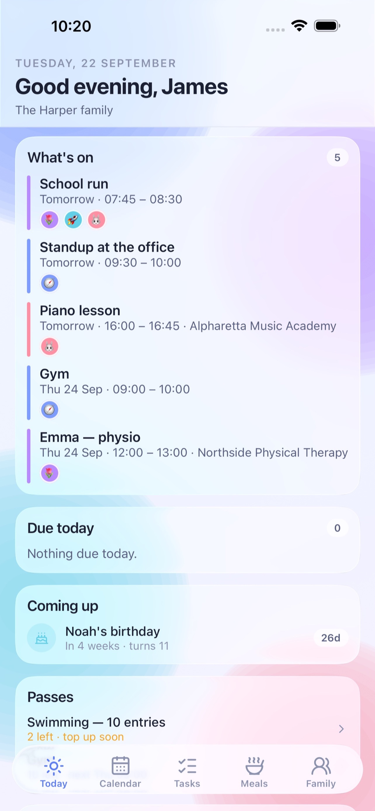 Screenshot 1 of Meiny: Family Organizer