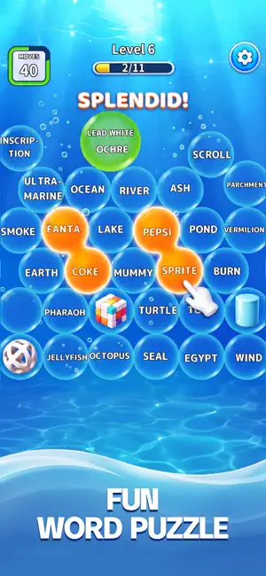 Bubble Vocab -Word Puzzle Ball screenshot 3