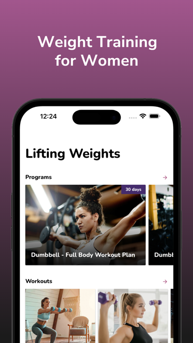 Lifting Weights for Women Screenshot