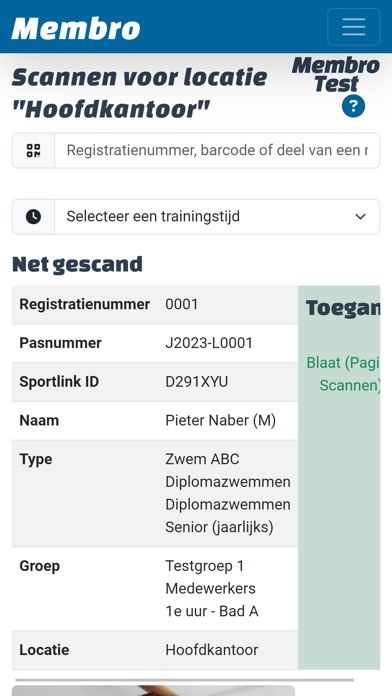 Membro Screenshot
