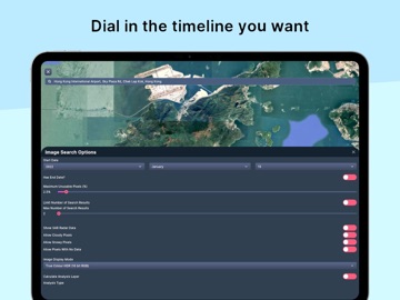 Timelapse Map:Purple Satellite iPad screenshot