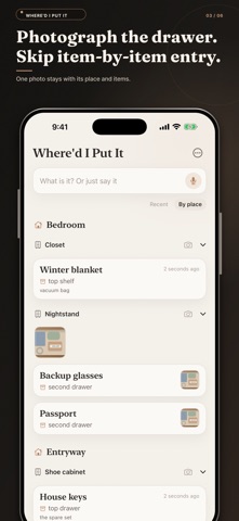 Where'd I Put It — Find Stuff iPhone screenshot