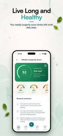 Humally: AI Health Coach iPhone screenshot