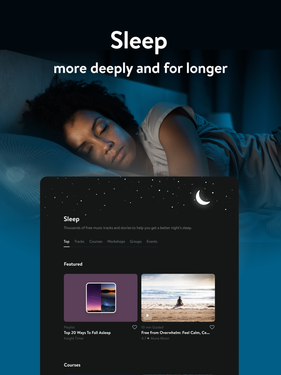 Insight Timer–Meditate & Sleep iPad screenshot 9 - Health & Fitness app
