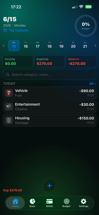M Budget: Expense Tracker Screenshot 1 of 9