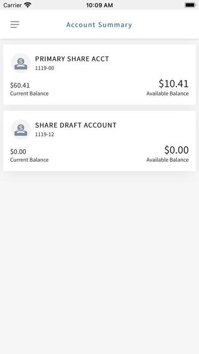Fellowship CU Mobile Banking Screenshot