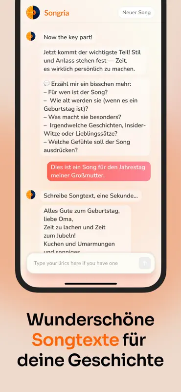 Songria – KI Song Generator screenshot 3 of 4