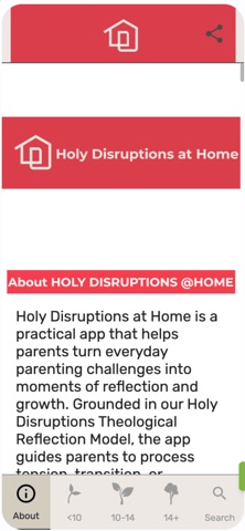 Holy Disruptions at Home iPhone screenshot