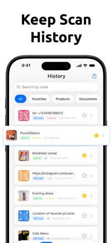 Barcode Scanner and Reader . iPhone screenshot