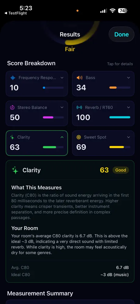 SonarRoom Audio Analysis Tool screenshot 4