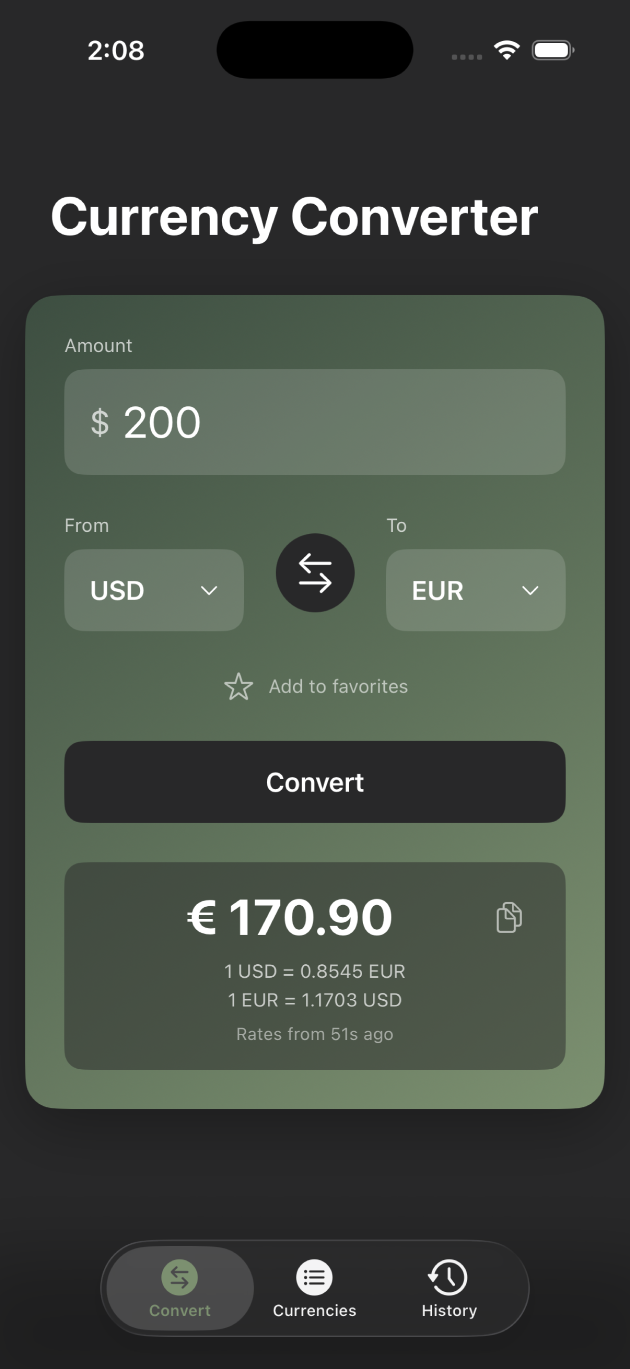 Simple Currency Conversions