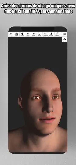 Capture d'écran de Face Model: Tête 3D Référence sur iPhone 5