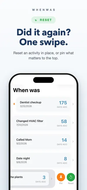 WhenWas screenshot 2