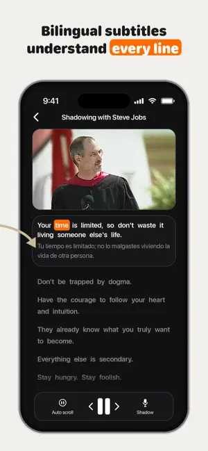 Shadowing English - SpeakFox screenshot 4