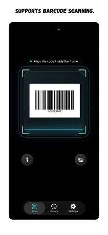 QR + Barcode Scanner-YOKIE iPhone screenshot