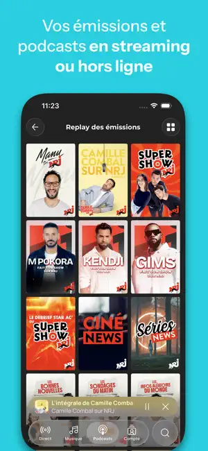 NRJ Radio, Musique & Podcast iPhone screenshot 4
