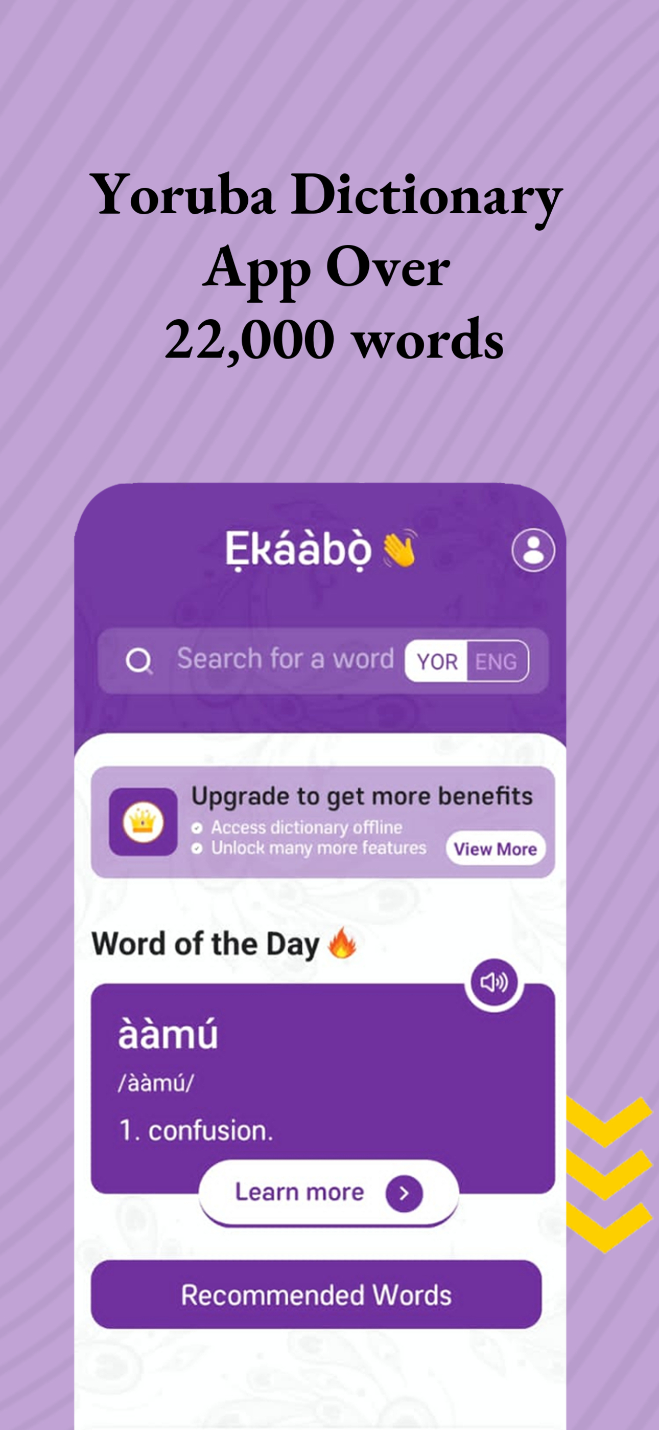 Yoruba Dictionary App