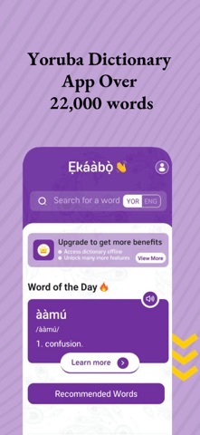 Yoruba Dictionary App screenshot