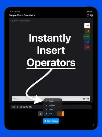 Simple Voice Calculator ipad screenshot 3