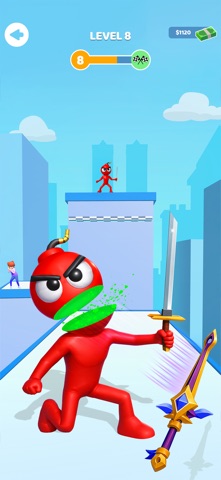 Crazy Sword Runner: Slash Rush iPhone screenshot