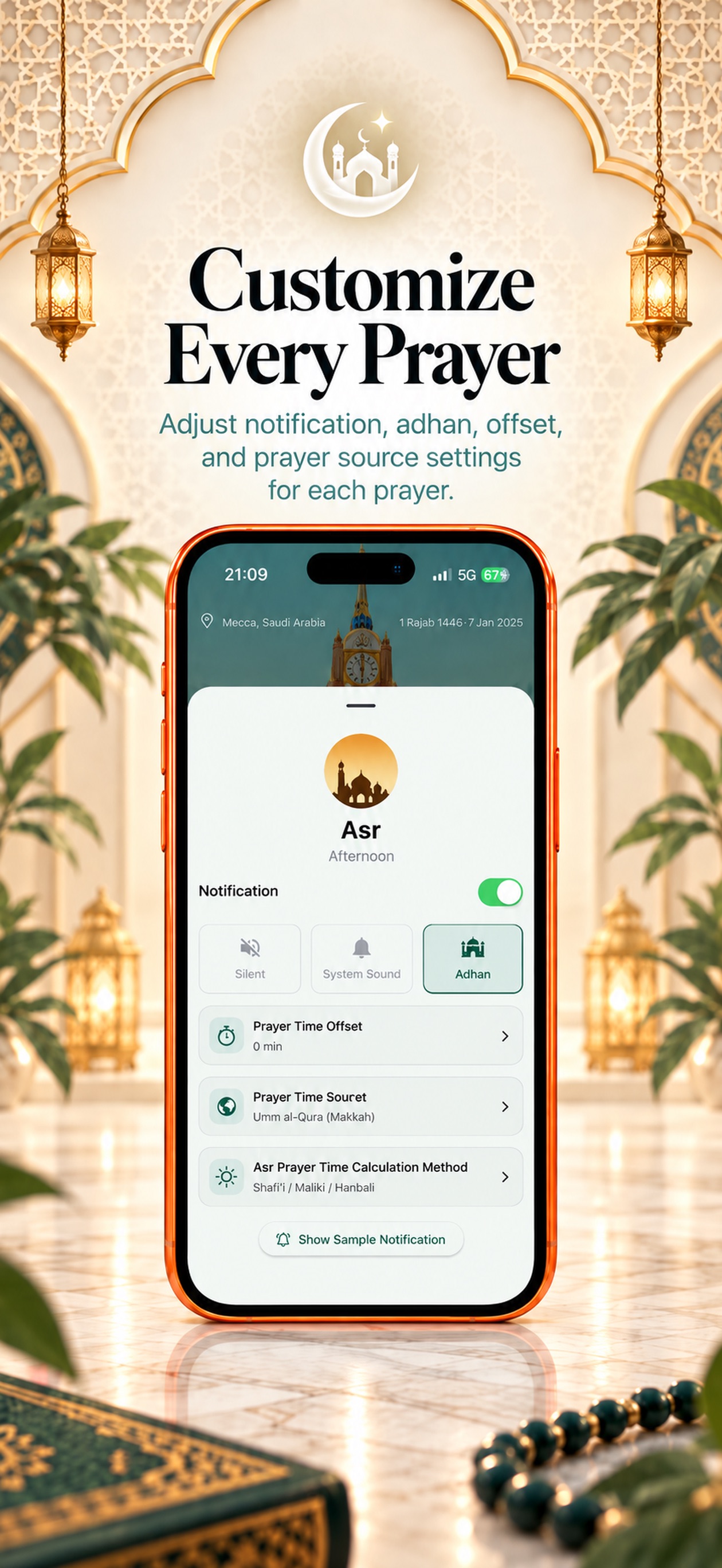 Screenshot 2 of Prayer Times by Muslim One