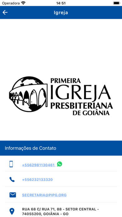 Primeira IPB de Goiânia Screenshot