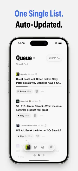Queue - Simple Podcasts screenshot 2