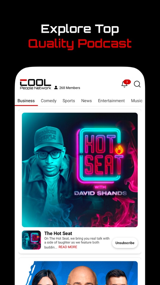 #1. Cool People Network (iOS) Podle: Alex Bridgeforth