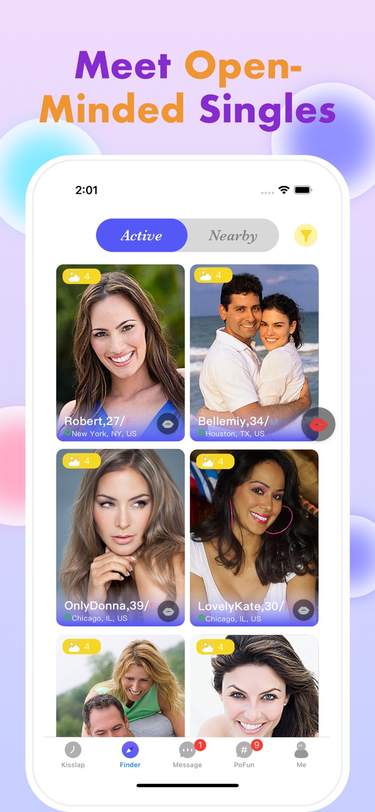 3Woo: Couples & Singles Dating iphone screenshot 2