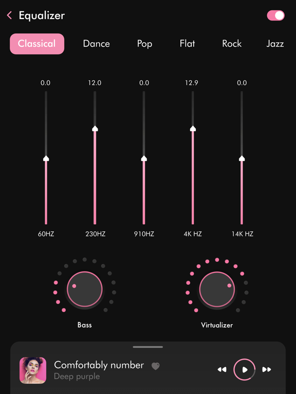 offline music player - songs iPad screenshot 5 - Music app