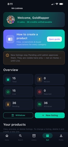 Trading Strategy Marketplace screenshot