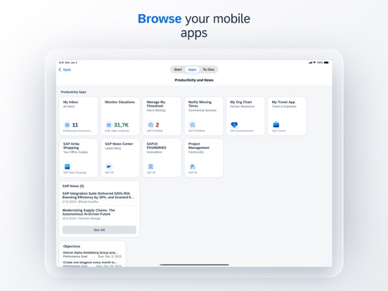 Screenshot #6 pour SAP Mobile Start