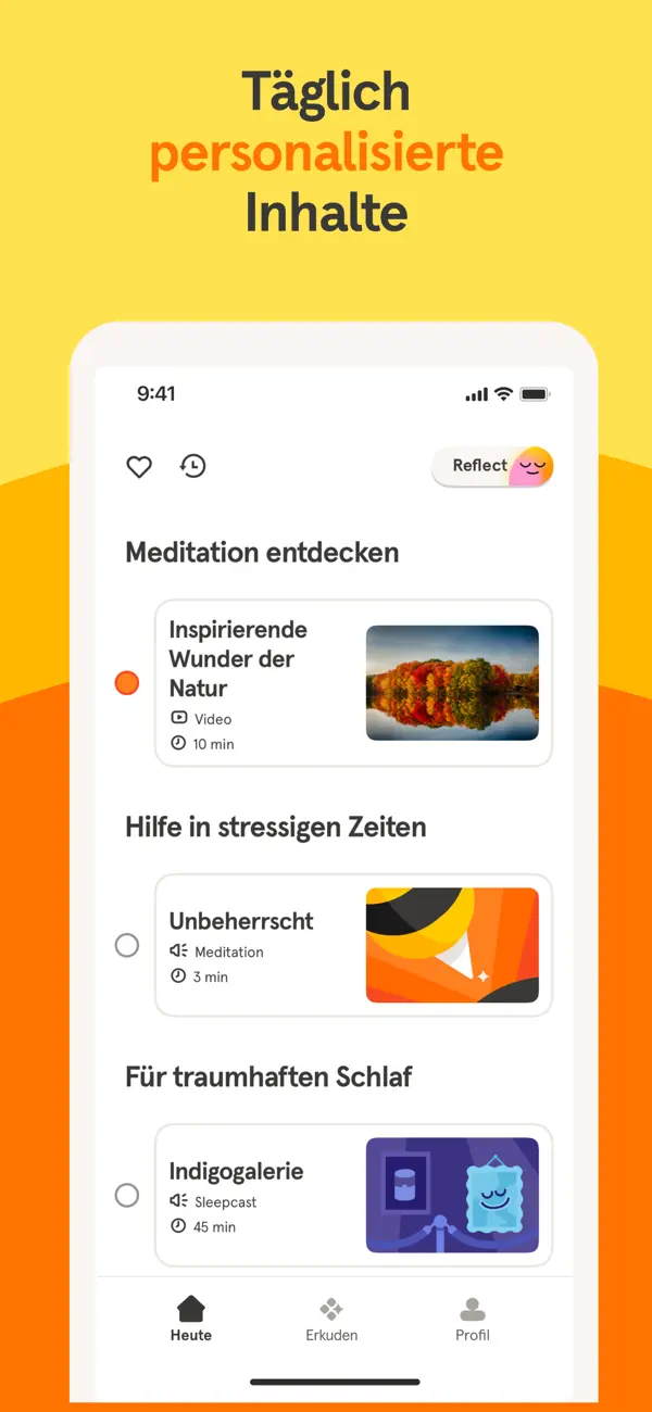 Headspace: Sleep & Meditation iPhone App Screenshot 7 – Gesundheit & Fitness