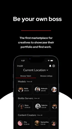 Insidr: Discover talent screenshot 1