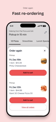 Flip Pizza & Grill iPhone screenshot