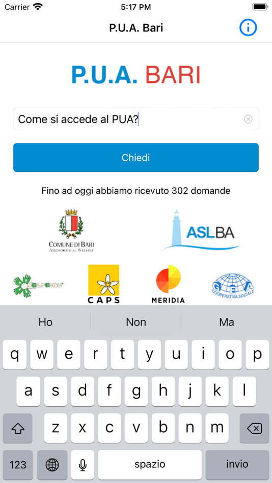 #1. PUA Bari (iOS) Podle: Cooperativa Sociale CAPS