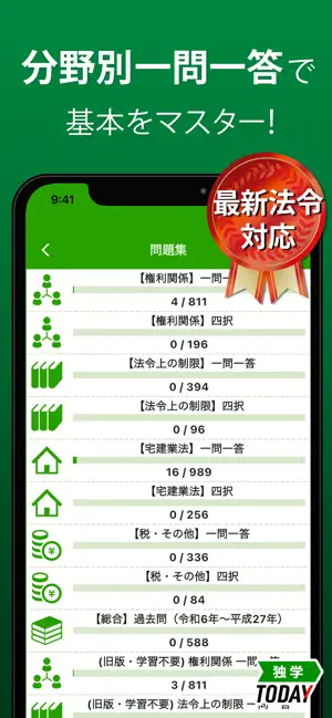 宅建 過去問 2026 - 独学TODAY iPhone screenshot 2