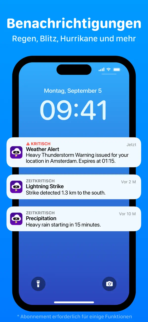 CARROT Wetter: Warnung & Radar iPhone App Screenshot 5 – Wetter