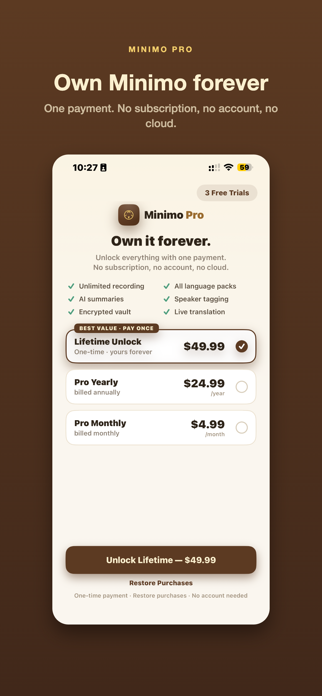 Minimo: Voice Translate & Note Screenshot 7 of 7