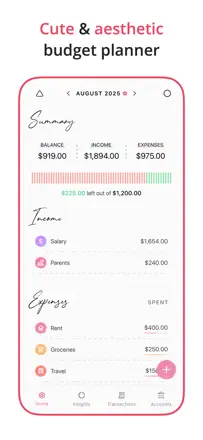 Budget Planner Appのスクリーンショット（1/7）