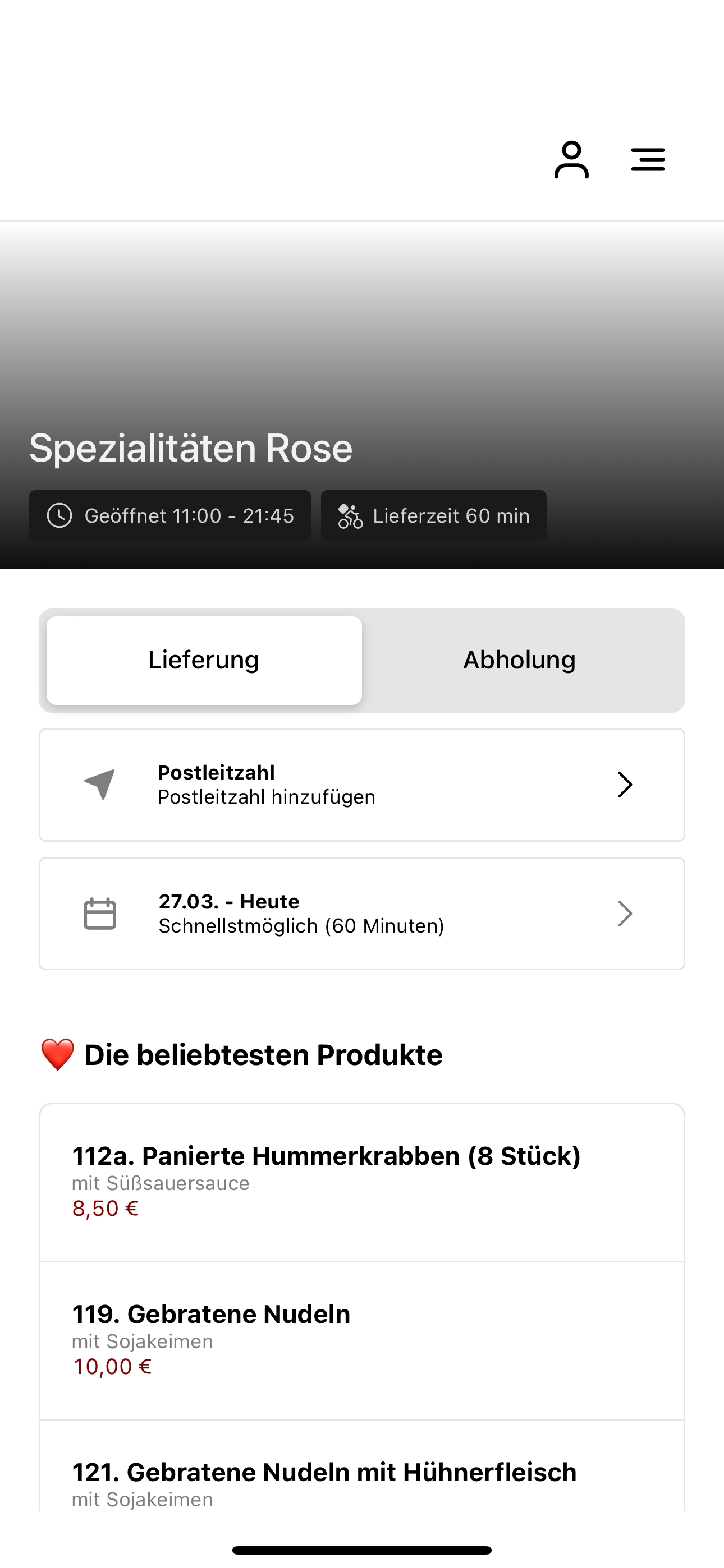 Spezialitäten Rose